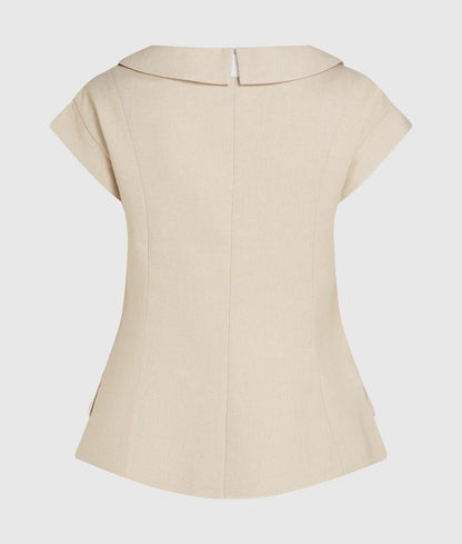 Cap-sleeved blazer