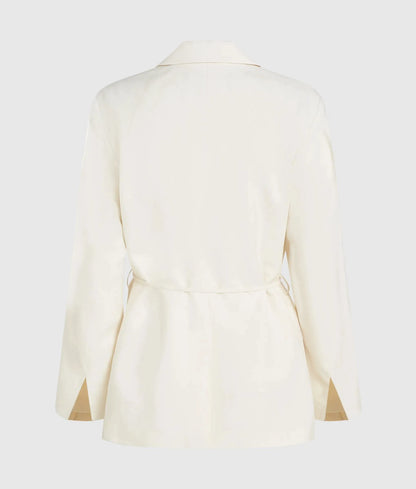 Tie waist blazer