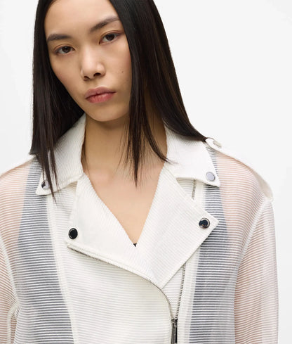 Organza biker jacket