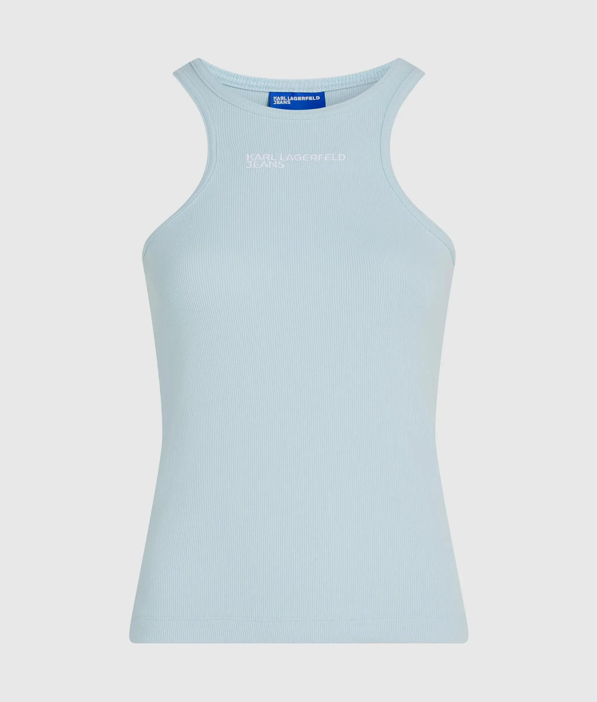 Ribbed logo tank top