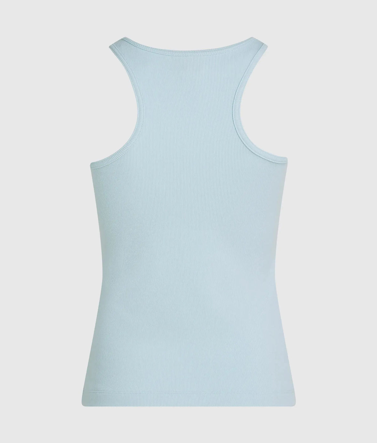 Ribbed logo tank top