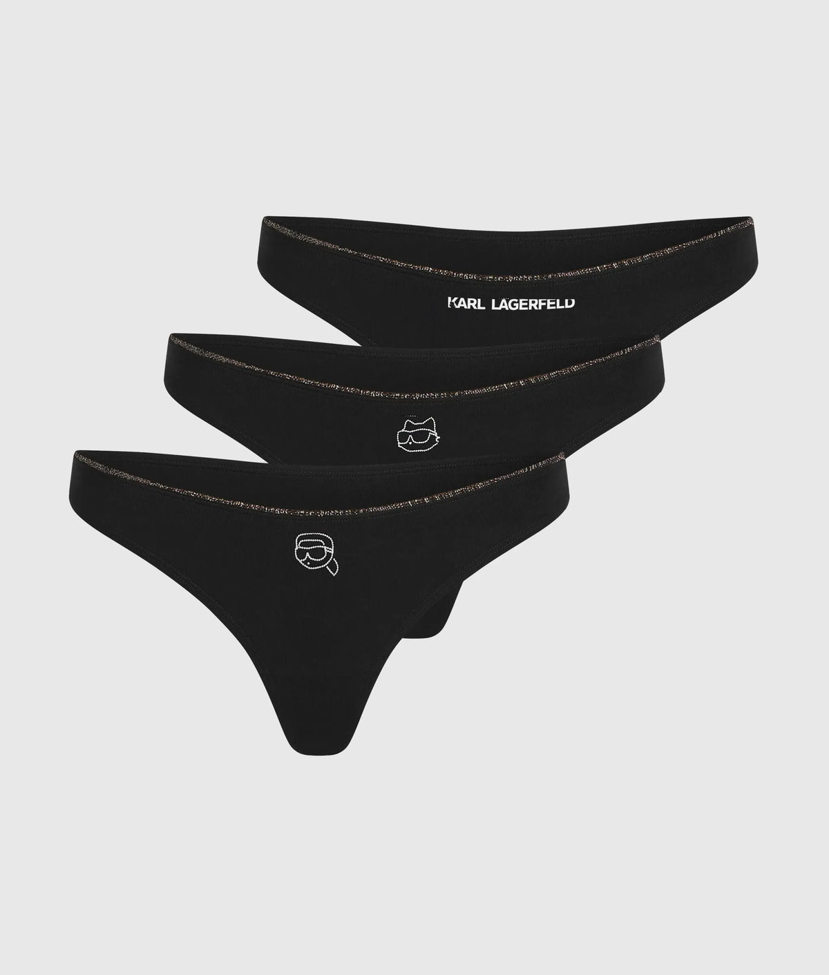 Ikon glitter thong - 3 pack