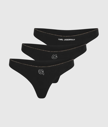 Ikon glitter thong - 3 pack