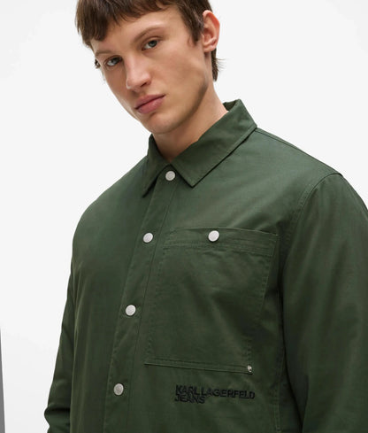 Lightly padded shirt jacket