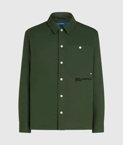 Lightly padded shirt jacket