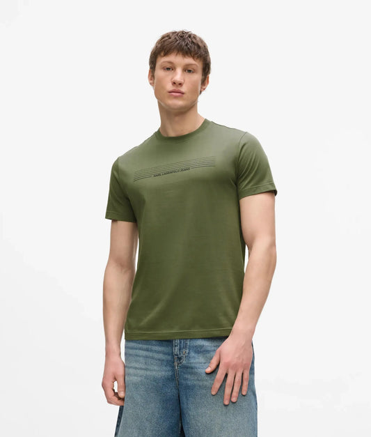Slim striped logo T-shirt
