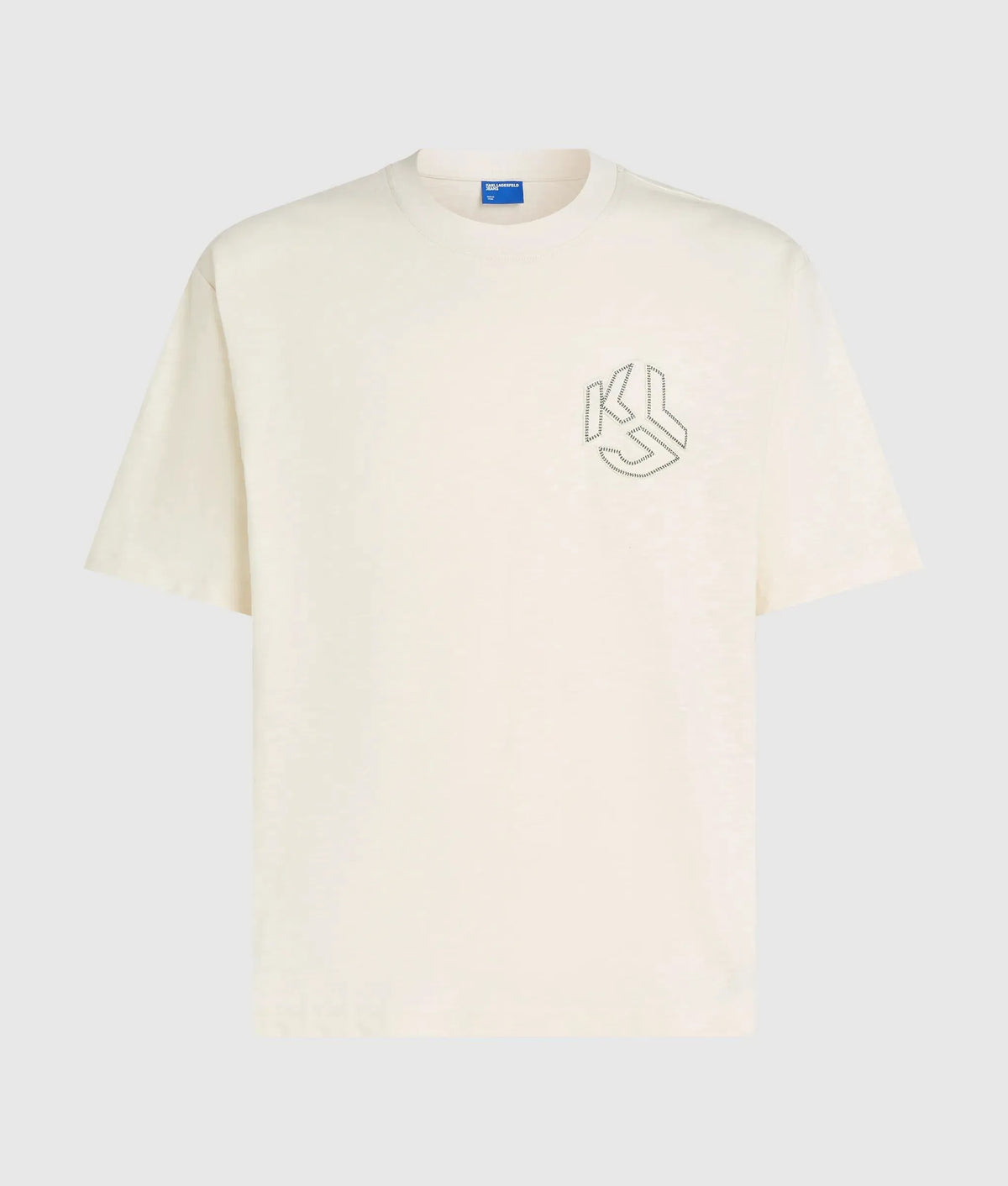 Distressed Monogram boxy T-shirt