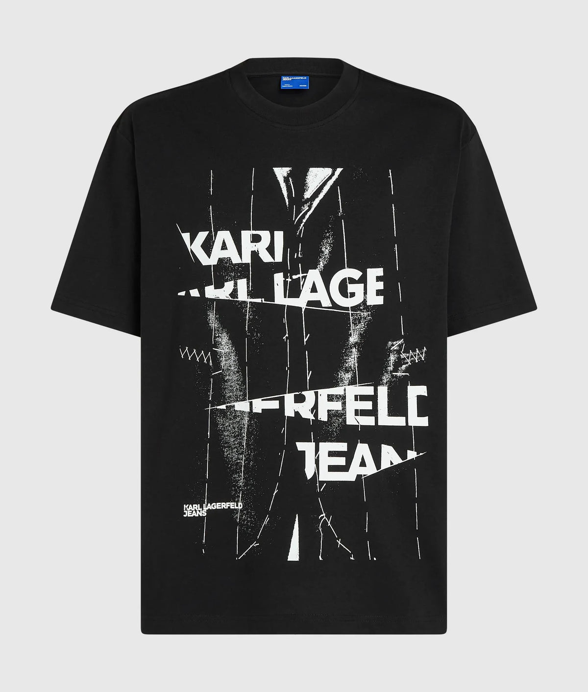 Relaxed pinstripe graphic T-shirt