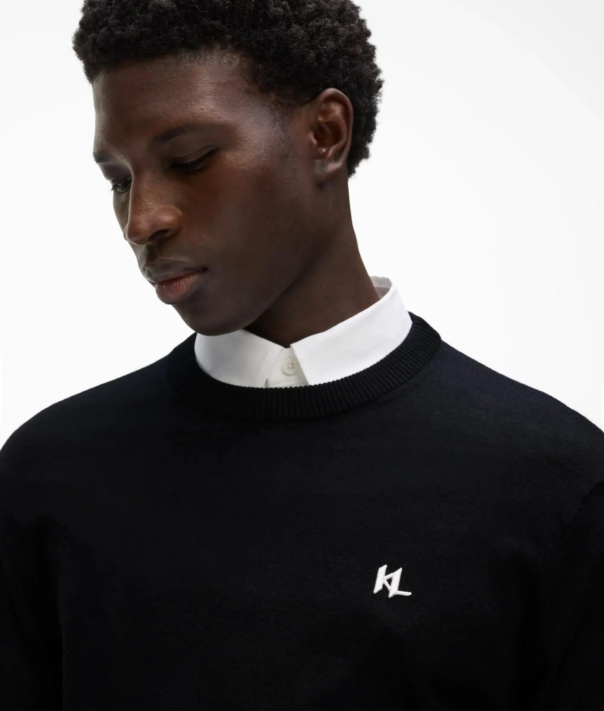 Merino wool crew neck sweater