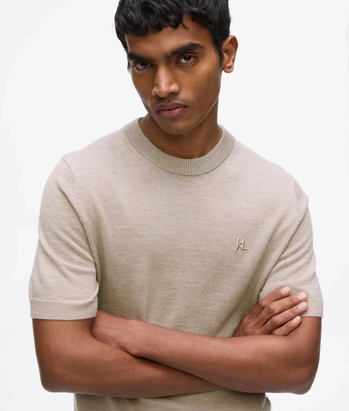 Monogram merino wool T-shirt