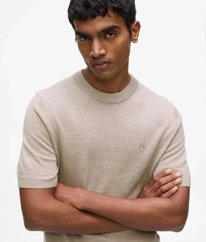 Monogram merino wool T-shirt
