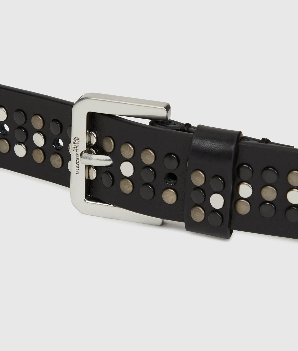 Studded leather belt