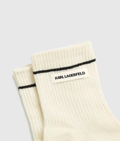 Logo ribbed socks – 2-pack