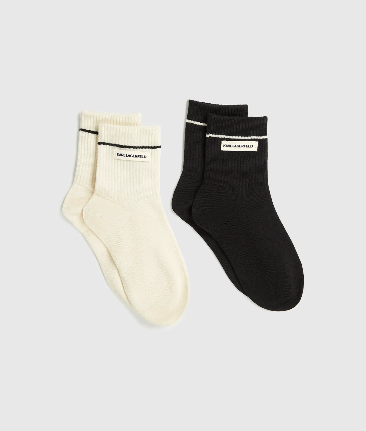 Logo ribbed socks – 2-pack