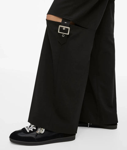 Buckle-detail tailored pants
