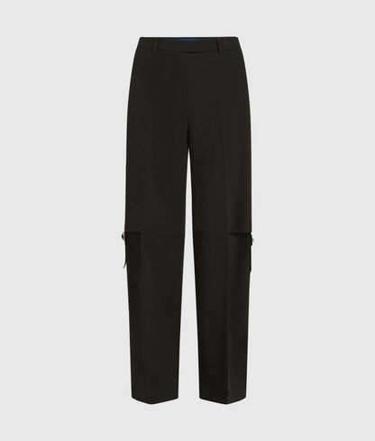 Buckle-detail tailored pants