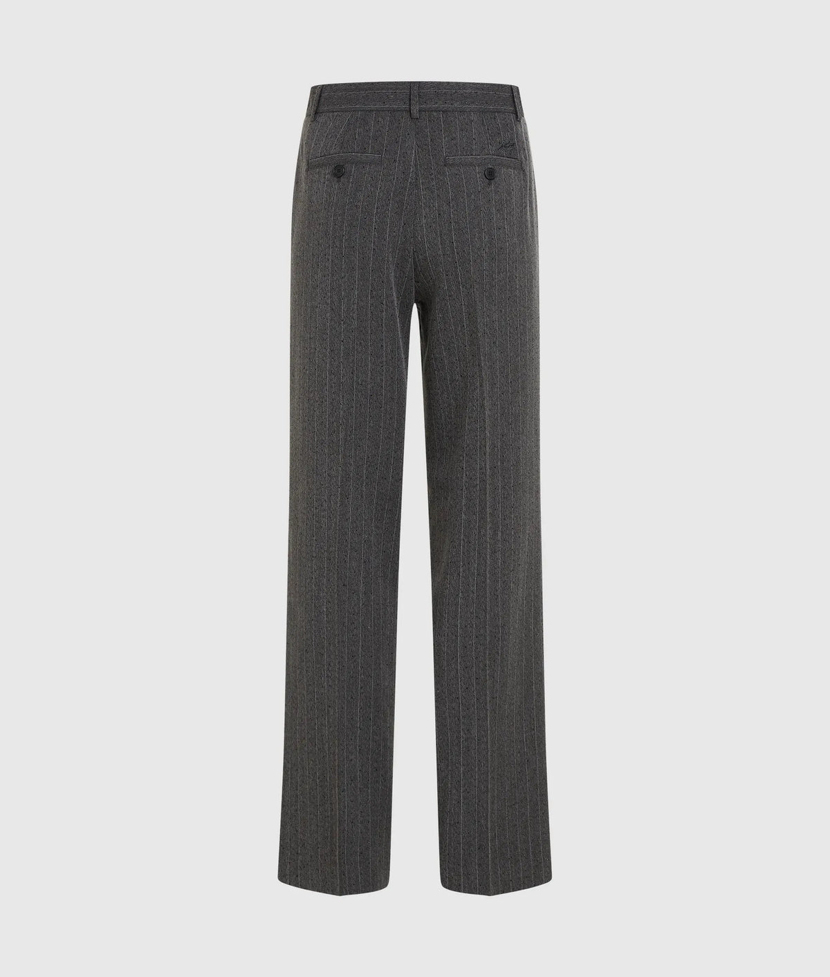 Pinstripe straight-leg pants