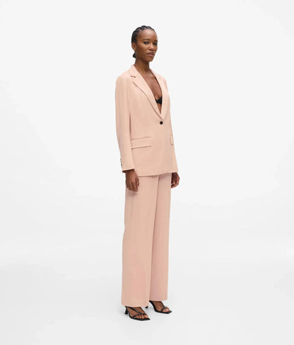 Satin-blend pants