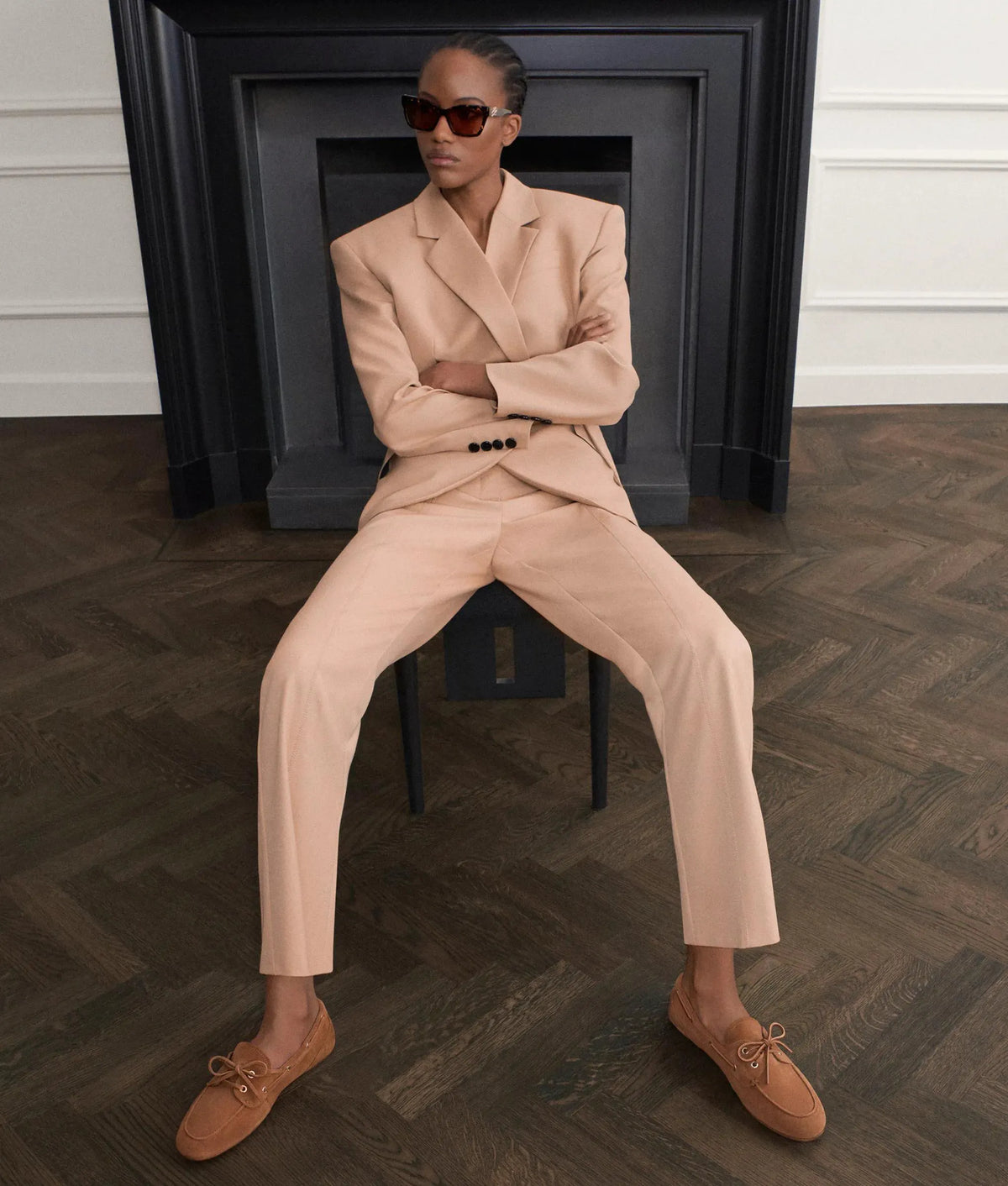 Satin-blend pants