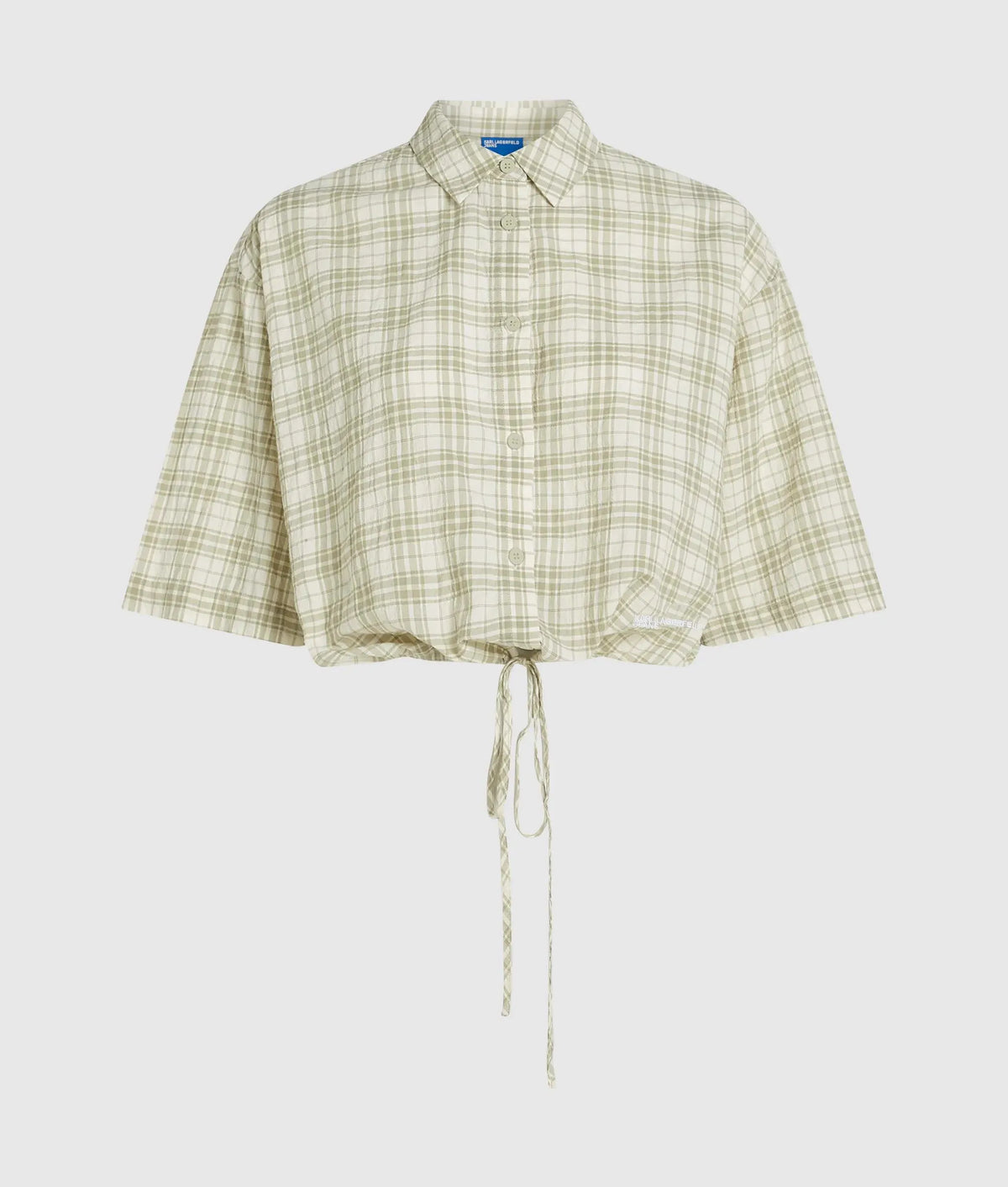 Boxy checked blouse