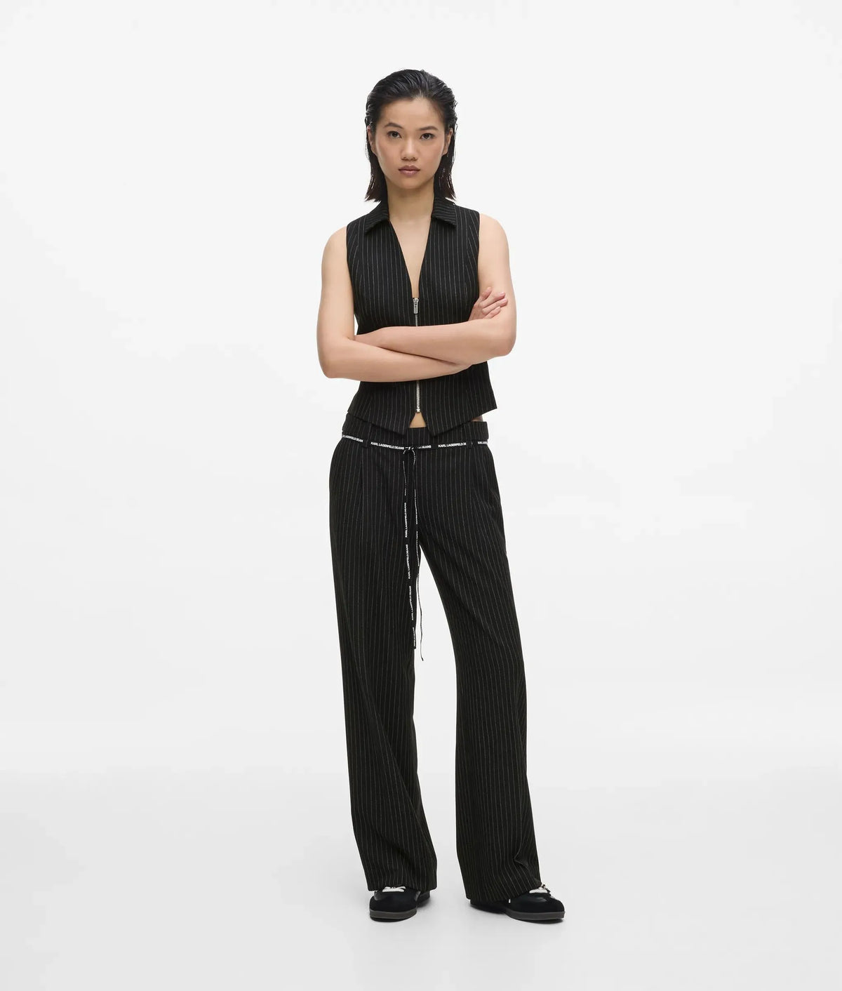 Pinstripe waistcoat