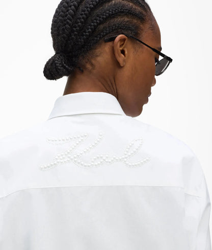 Signature poplin tunic shirt