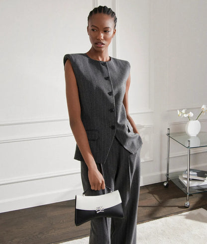 Pinstripe tailored vest