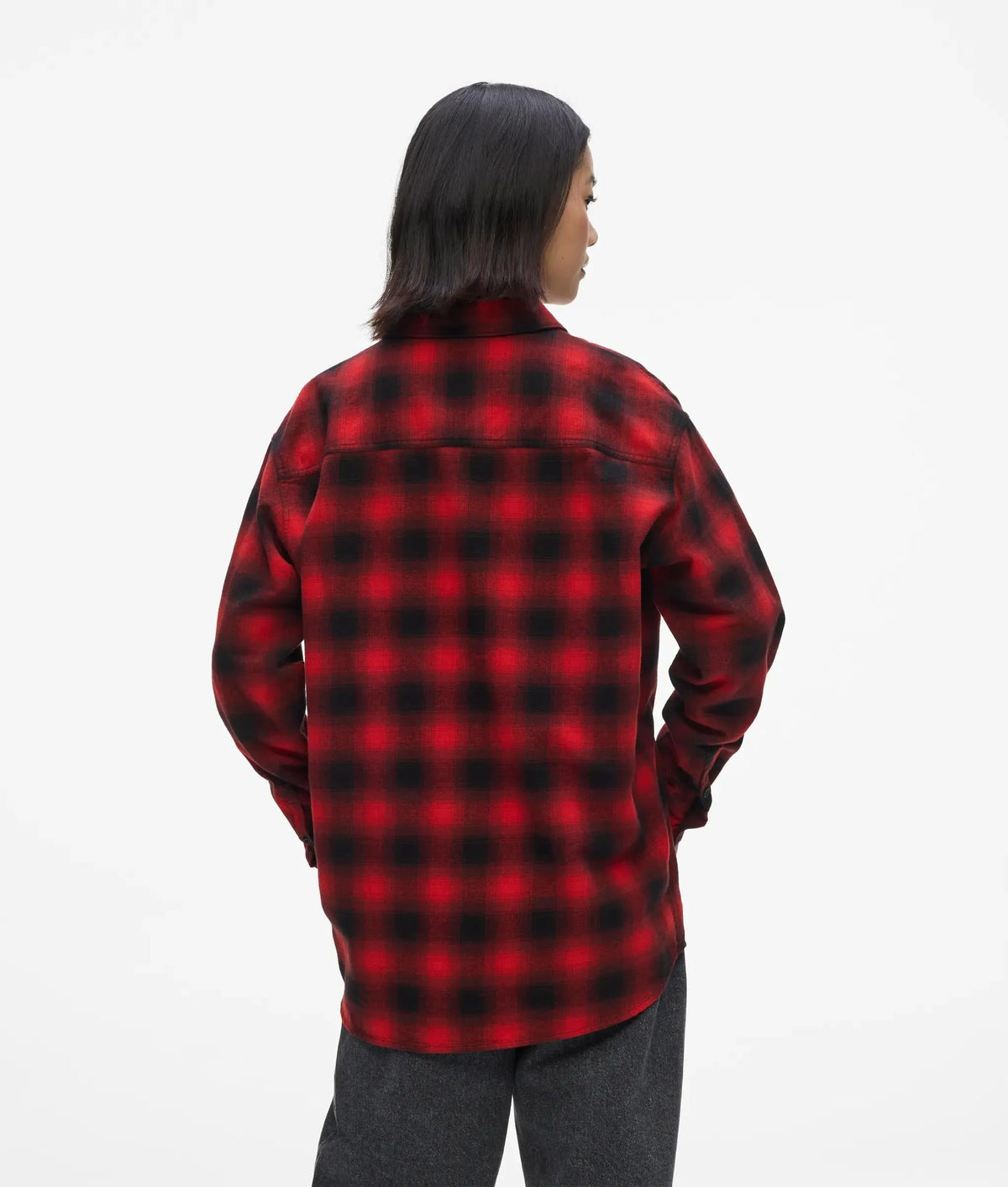 Plaid relaxed overshirt