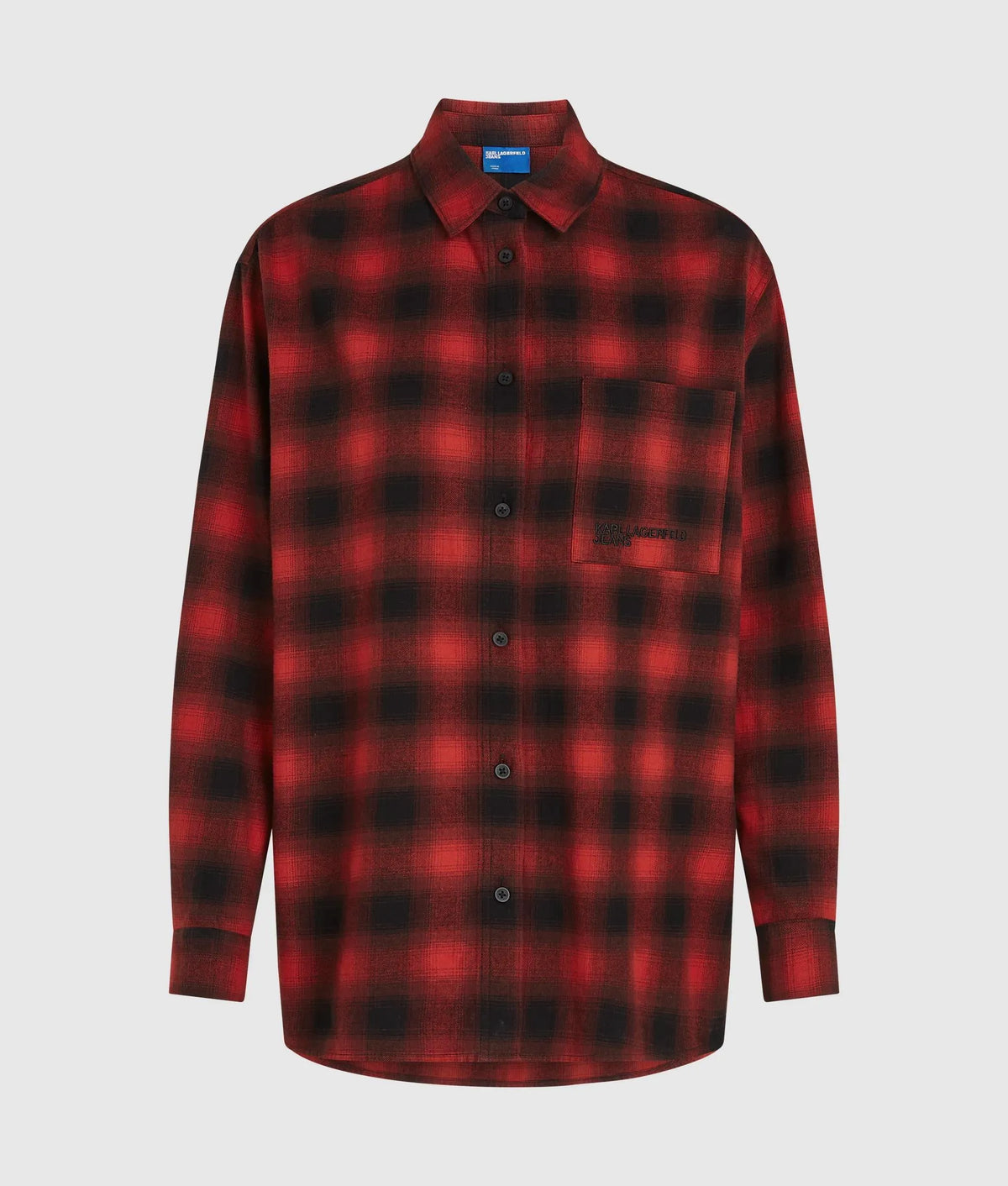 Plaid relaxed overshirt