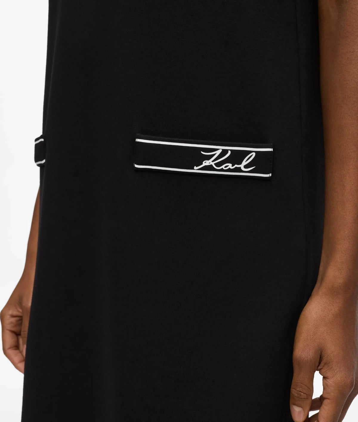 Piped T-shirt dress