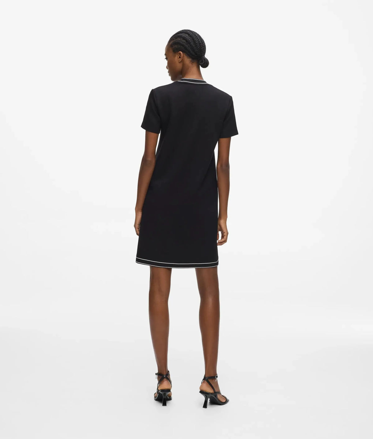 Piped T-shirt dress