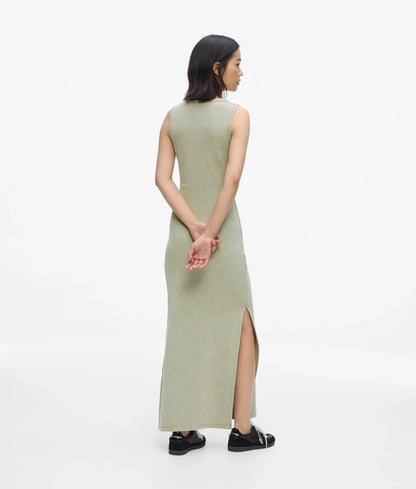 Washed ribbed tank dress