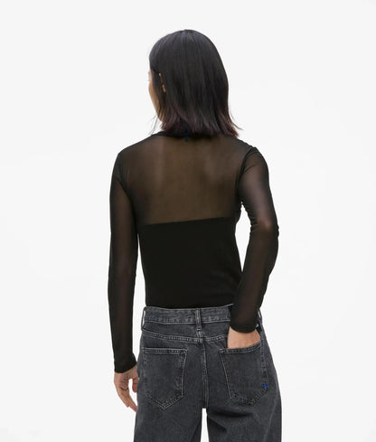 Mesh corset top
