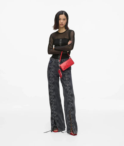 Mesh corset top