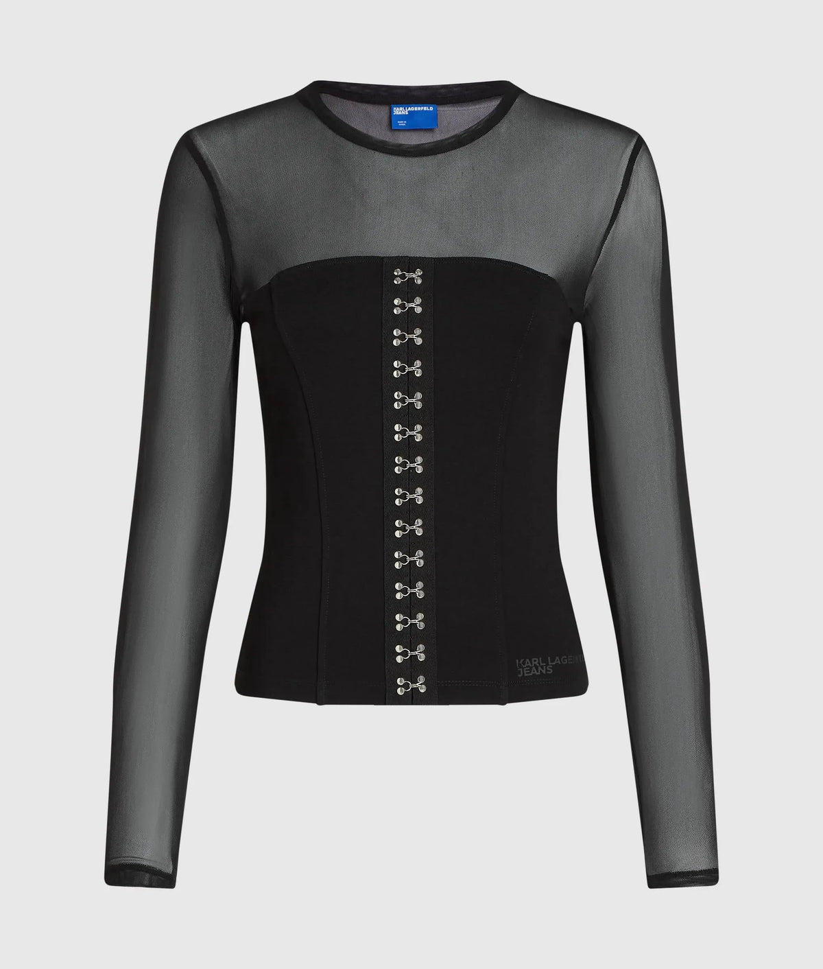 Mesh corset top