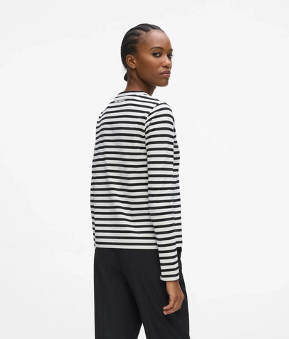 Ikon Aquarelle stripe long-sleeved T-shirt