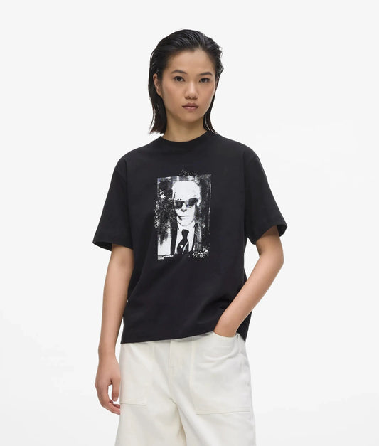 Regular‑fit Karl portrait T-shirt
