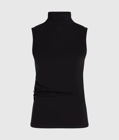 Mock-neck tank top