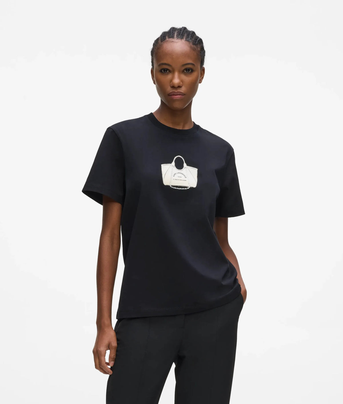 Exclusive bag motif T-shirt