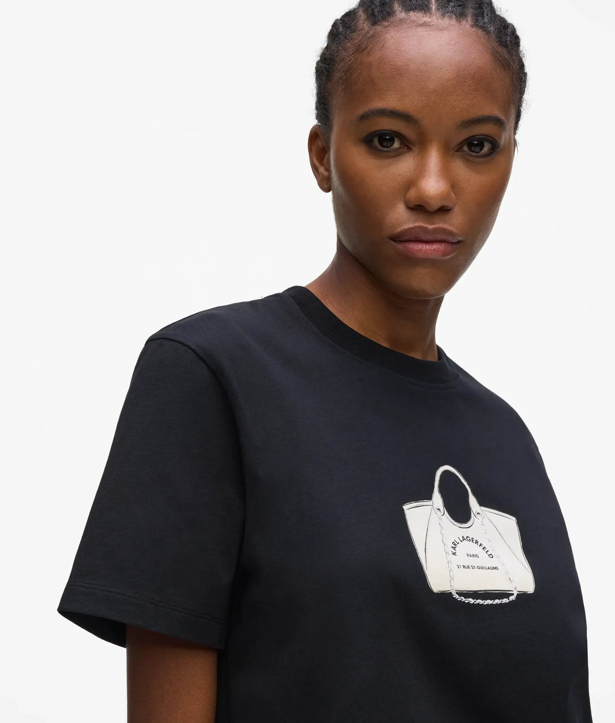Exclusive bag motif T-shirt