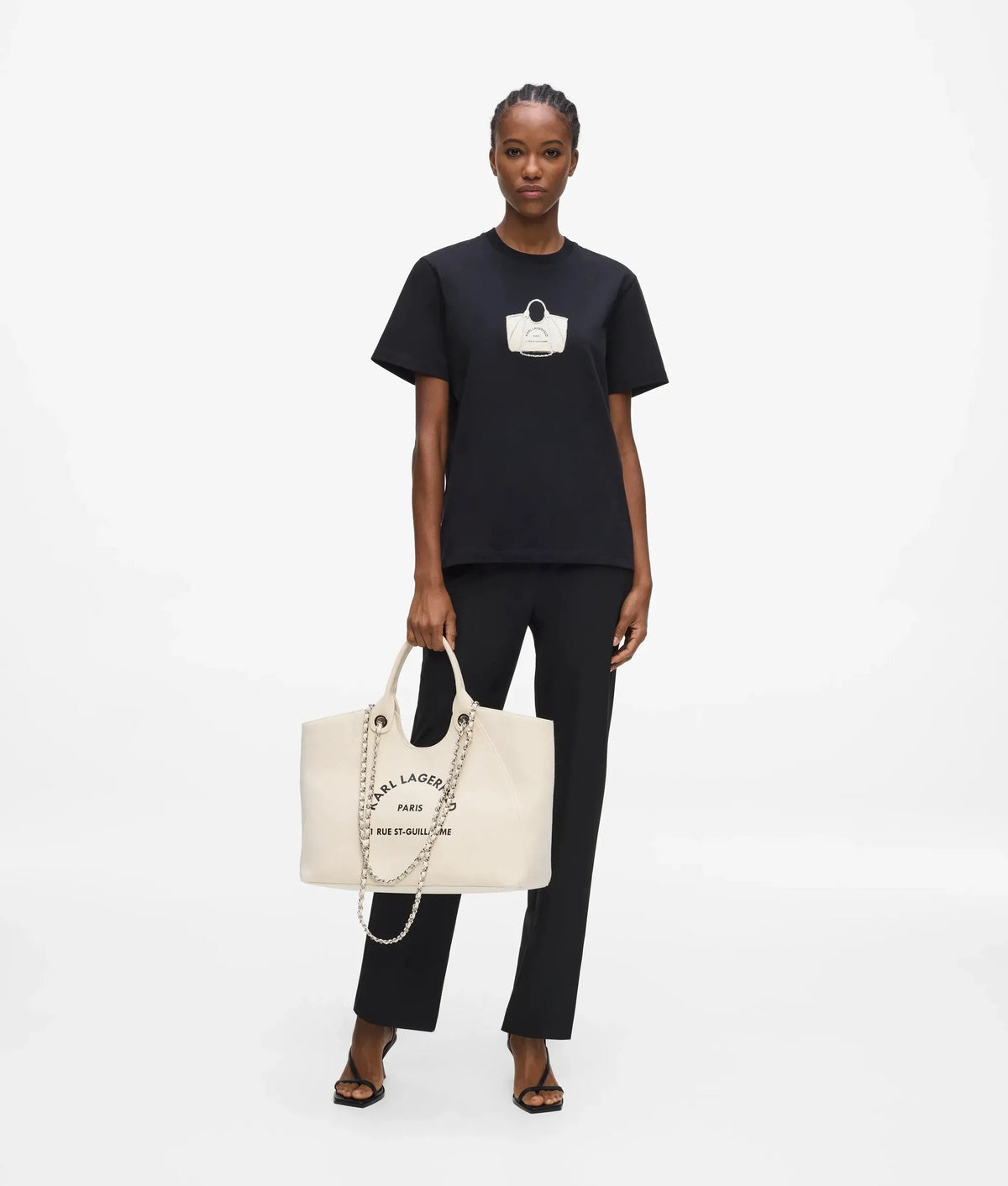 Exclusive bag motif T-shirt
