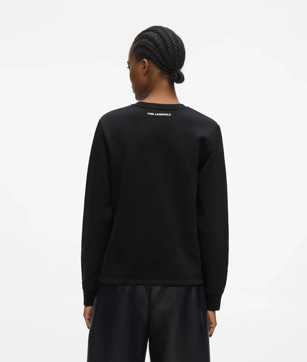 Signature faux-pearl hem sweatshirt