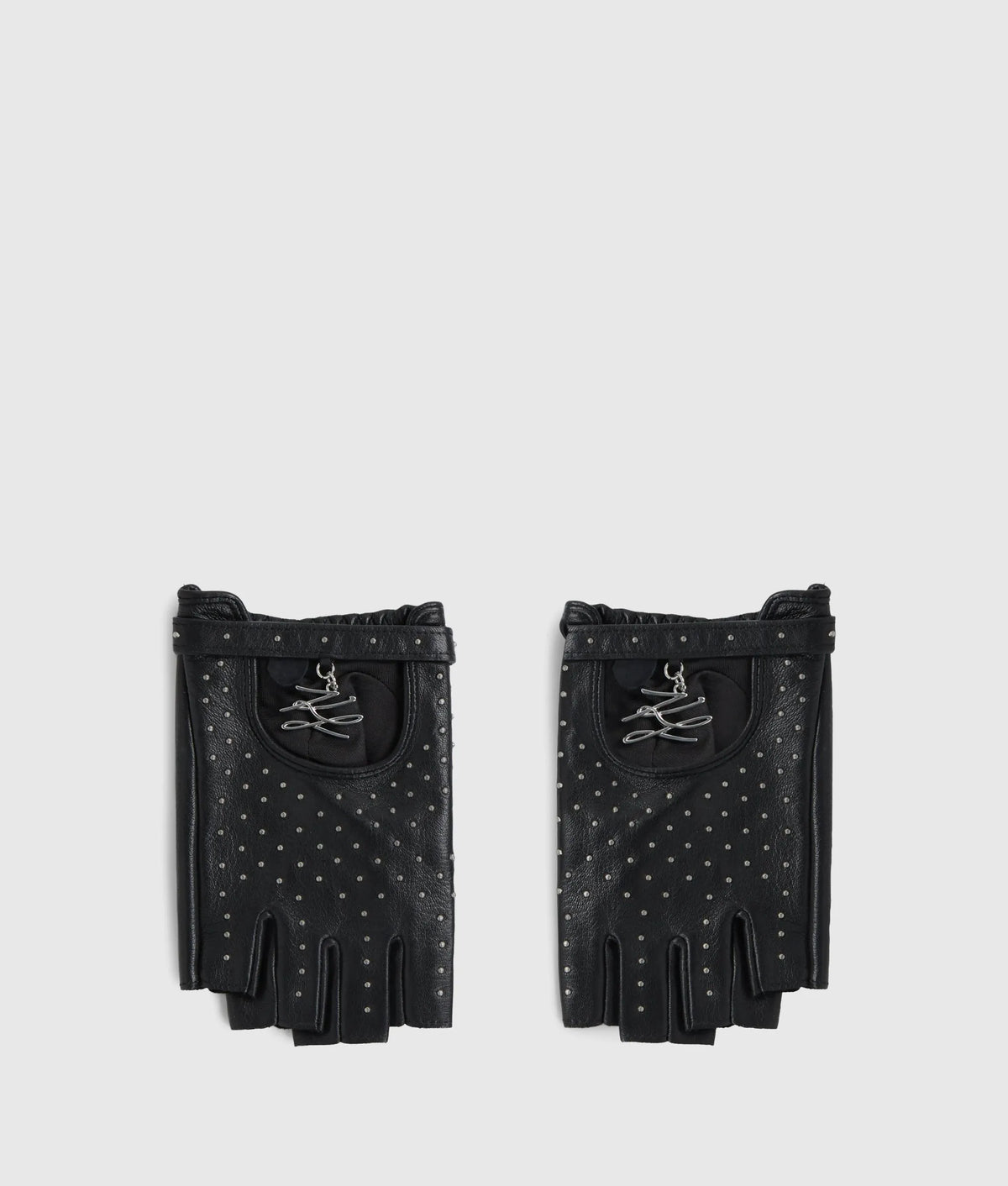 K/Autograph studded fingerless gloves