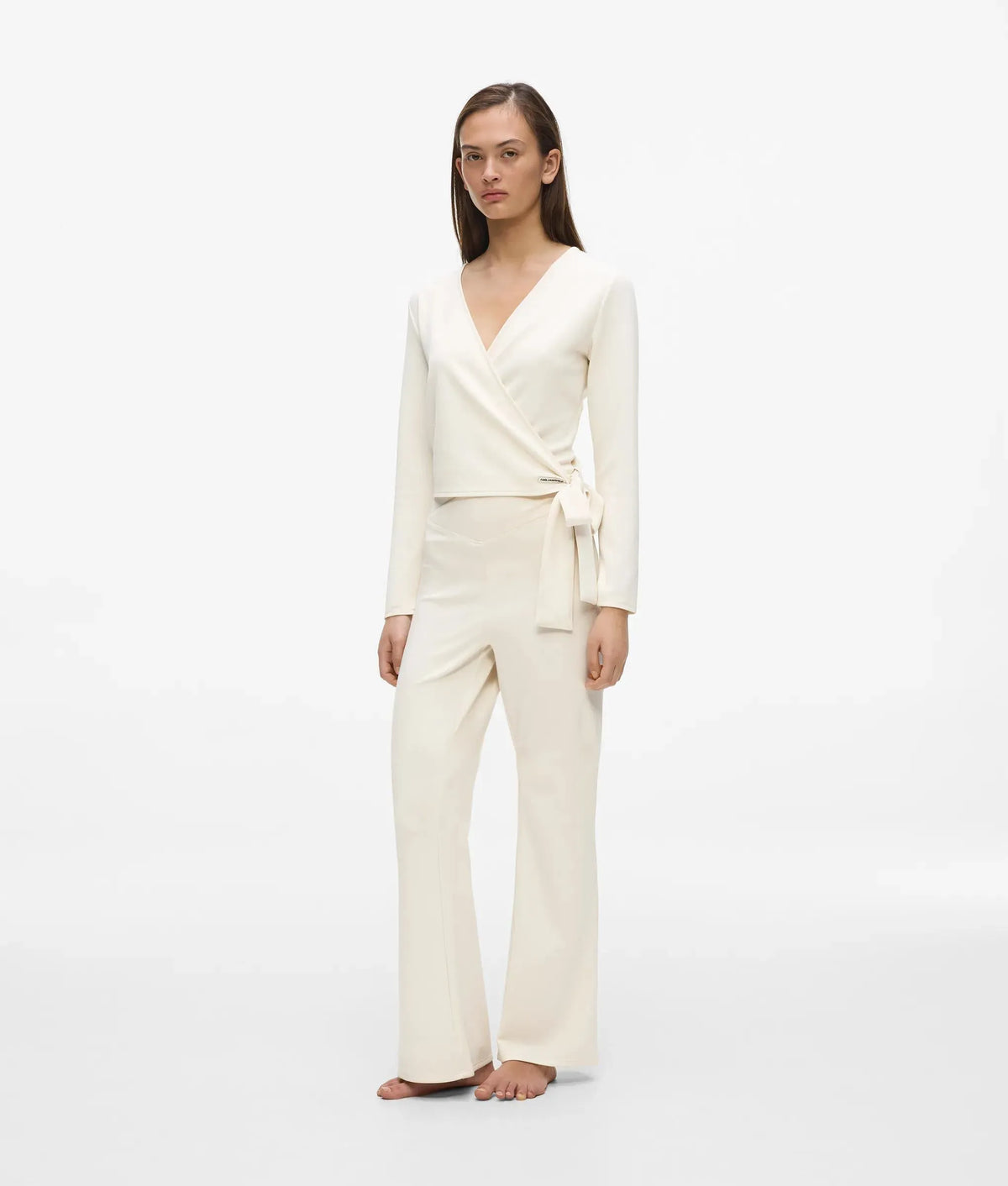 Loungewear wrap top