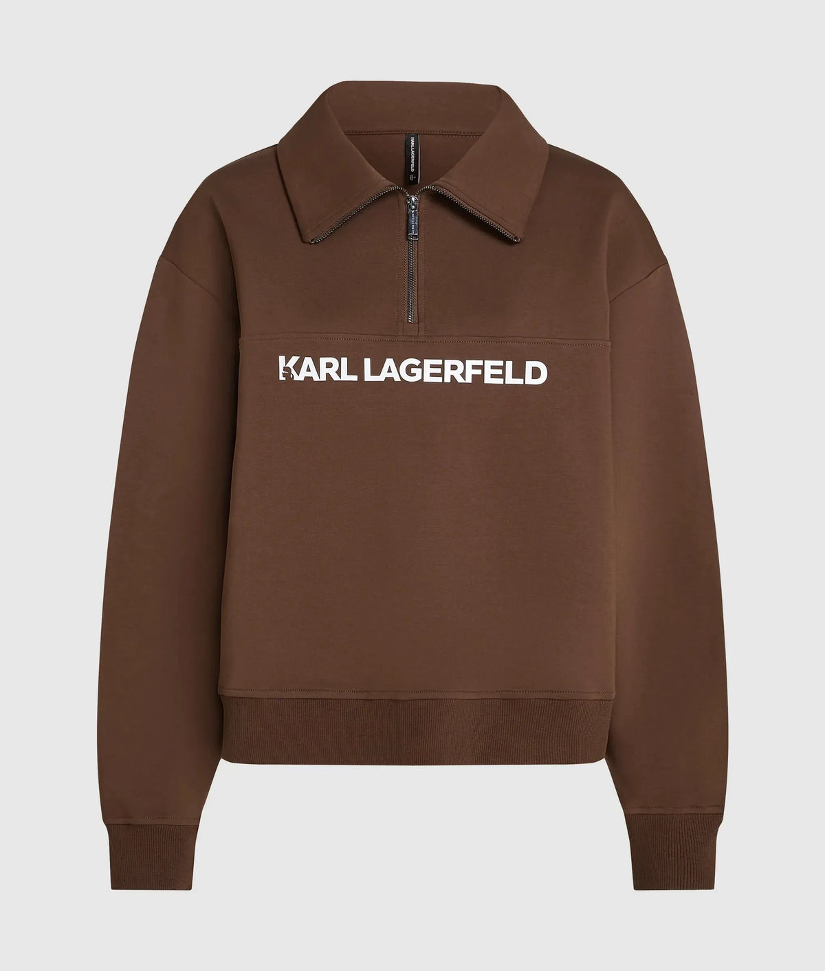 Logo athleisure half-zip sweatshirt