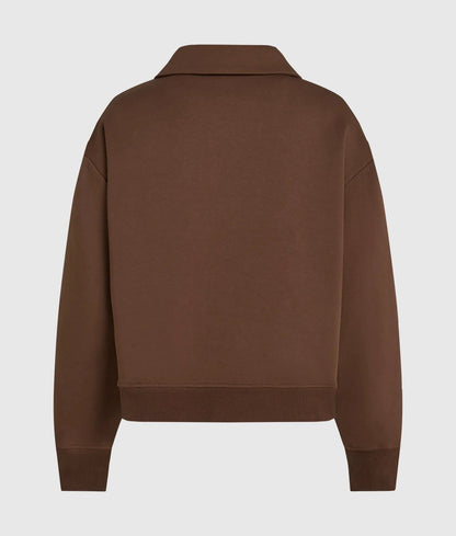 Logo athleisure half-zip sweatshirt