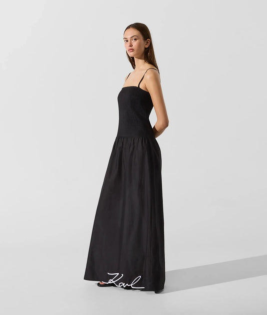 Signature drop-waist maxi dress