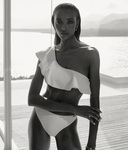 Signature ruffle bikini top