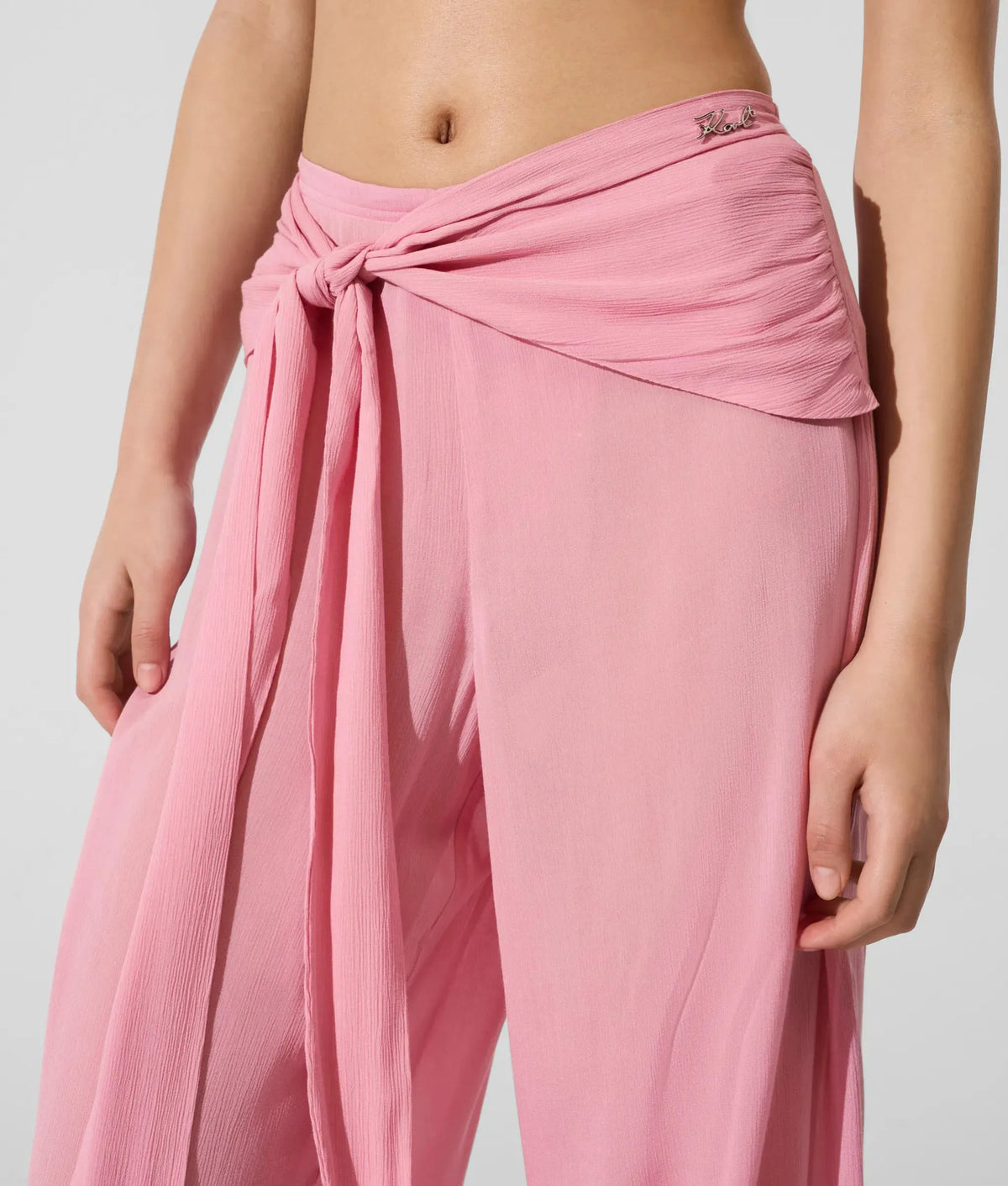 Waist-tie beach pants