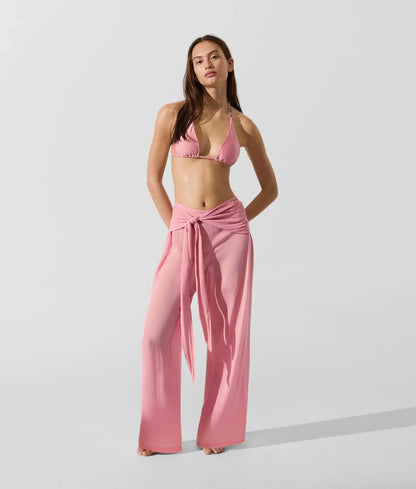 Waist-tie beach pants